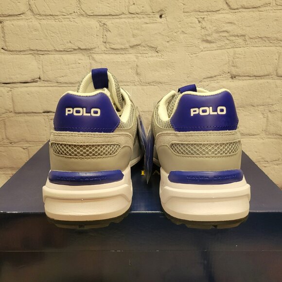 Polo Ralph Lauren Men's Jogger Suede & Mesh Sneaker - Picture 7 of 9